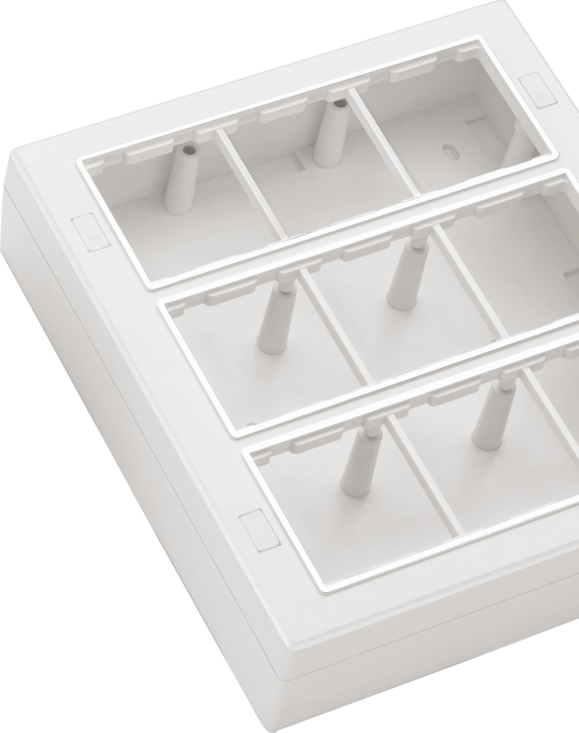 MODULAR SURFACE SILVER LINE BOX